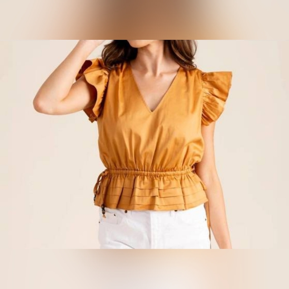 NEW ALDEN ADAIR marina top in Earth Size XS Nwt